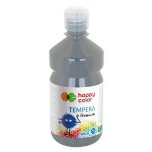 Farba Tempera Happy Color Premium 500ml, Szara